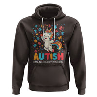 Autism Awareness Hoodie Puzzle Unicorn Dancing To A Different Beat - Wonder Print Shop