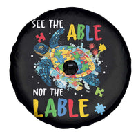 Autism Awareness Spare Tire Cover See The Able Not The Label Puzzle Sea Turtle