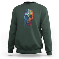 Autism Awareness Cool Puzzle Skull Sweatshirt - Wonder Print Shop