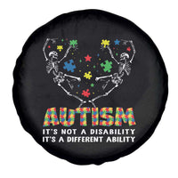 Autism Awareness Spare Tire Cover Skeleton It's Not A Disability It's A Different Ability