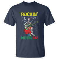 Autism Awareness T Shirt Rockin' To A Different Tune Skeleton - Wonder Print Shop