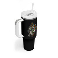 Autism Awareness Tumbler With Handle Rockin' To A Different Tune