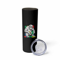 Autism Awareness Bigfoot Puzzle Autistic Warrior Skinny Tumbler
