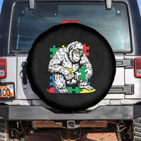 Autism Awareness Bigfoot Puzzle Autistic Warrior Spare Tire Cover
