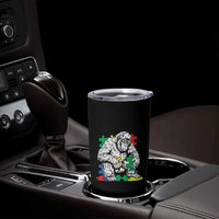Autism Awareness Bigfoot Puzzle Autistic Warrior Tumbler Cup