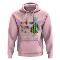 Autism Awareness Hoodie What Makes You Different Is What Makes You Beautiful Autistic Elephant Mom