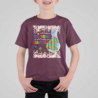 Autism Awareness T Shirt For Kid What Makes You Different Is What Makes You Beautiful Autistic Elephant Mom - Wonder Print Shop