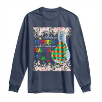 Autism Awareness Long Sleeve Shirt What Makes You Different Is What Makes You Beautiful Autistic Elephant Mom