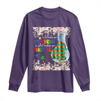 Autism Awareness Long Sleeve Shirt What Makes You Different Is What Makes You Beautiful Autistic Elephant Mom