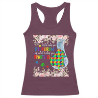 Autism Awareness Racerback Tank Top What Makes You Different Is What Makes You Beautiful Autistic Elephant Mom