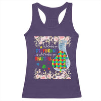 Autism Awareness Racerback Tank Top What Makes You Different Is What Makes You Beautiful Autistic Elephant Mom