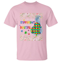 Autism Awareness T Shirt What Makes You Different Is What Makes You Beautiful Autistic Elephant Mom - Wonder Print Shop