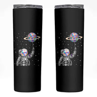 Autism Awareness Skinny Tumbler Astronaut Puzzle Balloon Autistic Outer Space