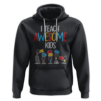 Autism Awareness Hoodie I Teach Awesome Kids Funny Puzzle Special Education Teacher - Wonder Print Shop