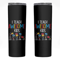 Autism Awareness Skinny Tumbler I Teach Awesome Kids Funny Puzzle Special Education Teacher