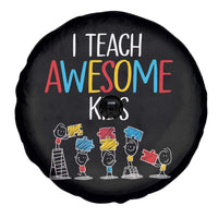 Autism Awareness Spare Tire Cover I Teach Awesome Kids Funny Puzzle Special Education Teacher