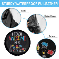 Autism Awareness Spare Tire Cover I Teach Awesome Kids Funny Puzzle Special Education Teacher