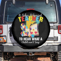 Autism Awareness Spare Tire Cover It Takes A Special Teacher To Hear What A Child Can't Say