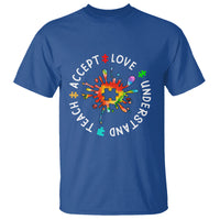 Autism Awareness T Shirt Special Teacher Teach Accept Understand Love - Wonder Print Shop