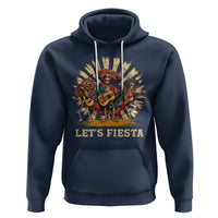 Cinco De Mayo Hoodie Let's Fiesta Skeleton Dancing Mexican Party - Wonder Print Shop