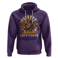 Cinco De Mayo Hoodie Let's Fiesta Skeleton Dancing Mexican Party - Wonder Print Shop