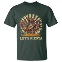 Cinco De Mayo T Shirt Let's Fiesta Skeleton Dancing Mexican Party - Wonder Print Shop