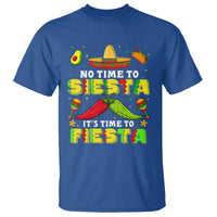 Cinco De Mayo T Shirt No Time To Siesta It's Time To Fiesta Mexican Party - Wonder Print Shop