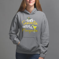 Cinco De Mayo Hoodie This Senorita Needs A Margarita Funny Drinking - Wonder Print Shop