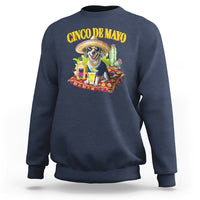 Cinco De Mayo Dog Lover Sweatshirt Funny Cool Dog Mexican Sombrero Drinking Tequila - Wonder Print Shop