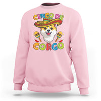 Cinco De Mayo Dog Lover Sweatshirt Corgo Corgi Mexican Sombrero Maracas - Wonder Print Shop