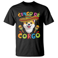 Cinco De Mayo Dog Lover T Shirt Corgo Corgi Mexican Sombrero Maracas - Wonder Print Shop