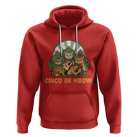 Cinco De Mayo Cat Lover Hoodie Cute Mexican Cat Mariachi Cinco De Meow - Wonder Print Shop