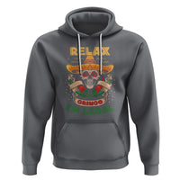 Funny Mexican Hoodie Relax Gringo I'm Legal Funny Skull Sombrero - Wonder Print Shop