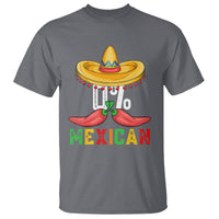 Funny Cinco De Mayo T Shirt 0% Mexican Fiesta Sombrero - Wonder Print Shop