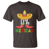 Funny Cinco De Mayo T Shirt 0% Mexican Fiesta Sombrero - Wonder Print Shop