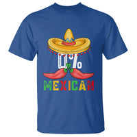 Funny Cinco De Mayo T Shirt 0% Mexican Fiesta Sombrero - Wonder Print Shop