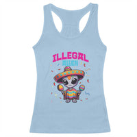 Funny Mexican Illegal Alien Cinco De Mayo Racerback Tank Top