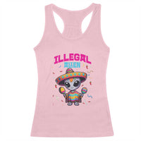 Funny Mexican Illegal Alien Cinco De Mayo Racerback Tank Top