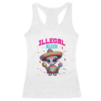 Funny Mexican Illegal Alien Cinco De Mayo Racerback Tank Top