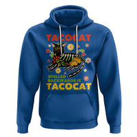 Funny Taco Cat Lover Hoodie Tacocat Spelled Backwards Tacos And Mexican Cats - Wonder Print Shop