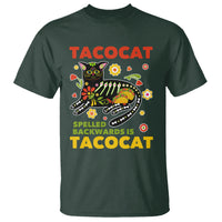 Funny Taco Cat Lover T Shirt Tacocat Spelled Backwards Tacos And Mexican Cats - Wonder Print Shop