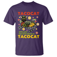 Funny Taco Cat Lover T Shirt Tacocat Spelled Backwards Tacos And Mexican Cats - Wonder Print Shop
