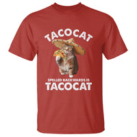 Funny Taco Cat Lover T Shirt Tacocat Spelled Backwards Tacos And Meme Cats - Wonder Print Shop