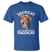 Funny Taco Cat Lover T Shirt Tacocat Spelled Backwards Tacos And Meme Cats - Wonder Print Shop