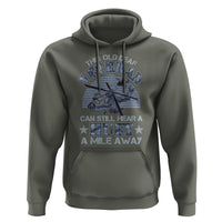 Helicopter Pilot Veteran Hoodie This Old Deaf Veteran Can Still Hear A Huey A Mile Away - Wonder Print Shop