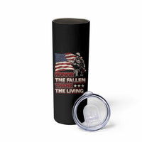 Veteran Skinny Tumbler Honor The Fallen Thank The Living Memorial Day