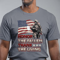 Veteran T Shirt Honor The Fallen Thank The Living Memorial Day - Wonder Print Shop