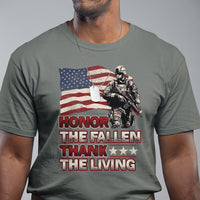 Veteran T Shirt Honor The Fallen Thank The Living Memorial Day - Wonder Print Shop