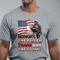 Veteran T Shirt Honor The Fallen Thank The Living Memorial Day - Wonder Print Shop