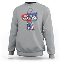Female Veteran Sweatshirt I'm The Veteran and The Veteran's Wife - Wonder Print Shop